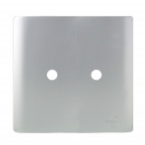 Placa p/ 2 Furos 4x4 - Novara Prata